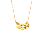 Round Lab Grown Diamond Three Stone Necklace
