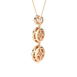 Round Lab Grown Diamond Three Stone Pendant