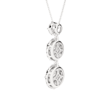 Round Lab Grown Diamond Three Stone Pendant