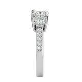 2 ctw Princess-Cut Three Stone Lab Grown Diamond Ring