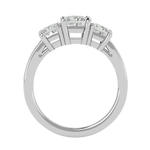 2 ctw Princess-Cut Three Stone Lab Grown Diamond Ring