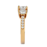 2 ctw Princess-Cut Three Stone Lab Grown Diamond Ring
