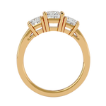 2 ctw Princess-Cut Three Stone Lab Grown Diamond Ring