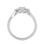 1/2 ctw Princess-Cut Three Stone Lab Grown Diamond Ring