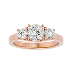 2 ctw Round Three Stone Lab Grown Diamond Ring