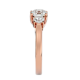2 ctw Round Three Stone Lab Grown Diamond Ring
