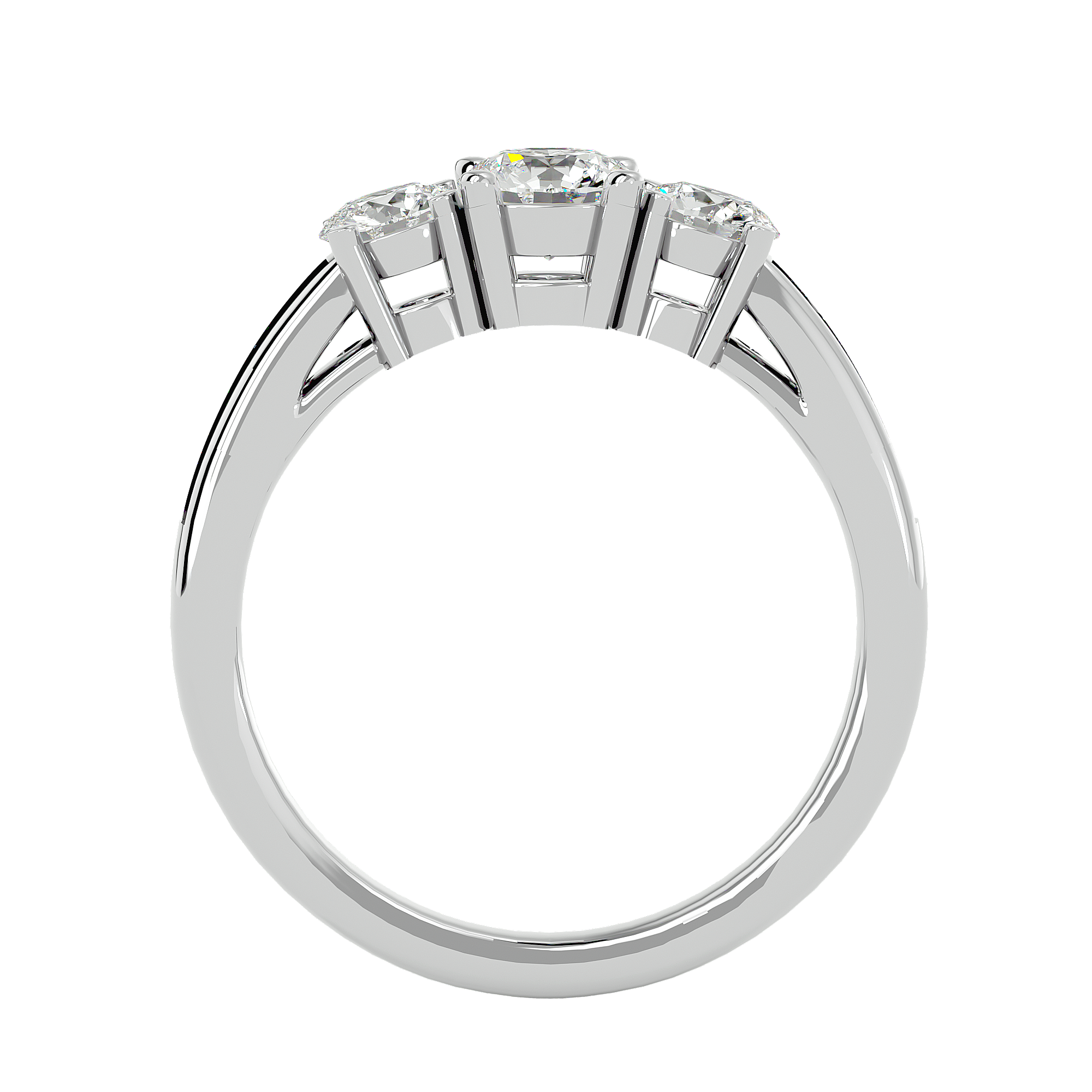 1 1/4 ctw Round Three Stone Lab Grown Diamond Ring