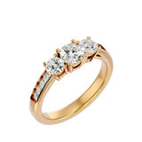 1 1/4 ctw Round Three Stone Lab Grown Diamond Ring