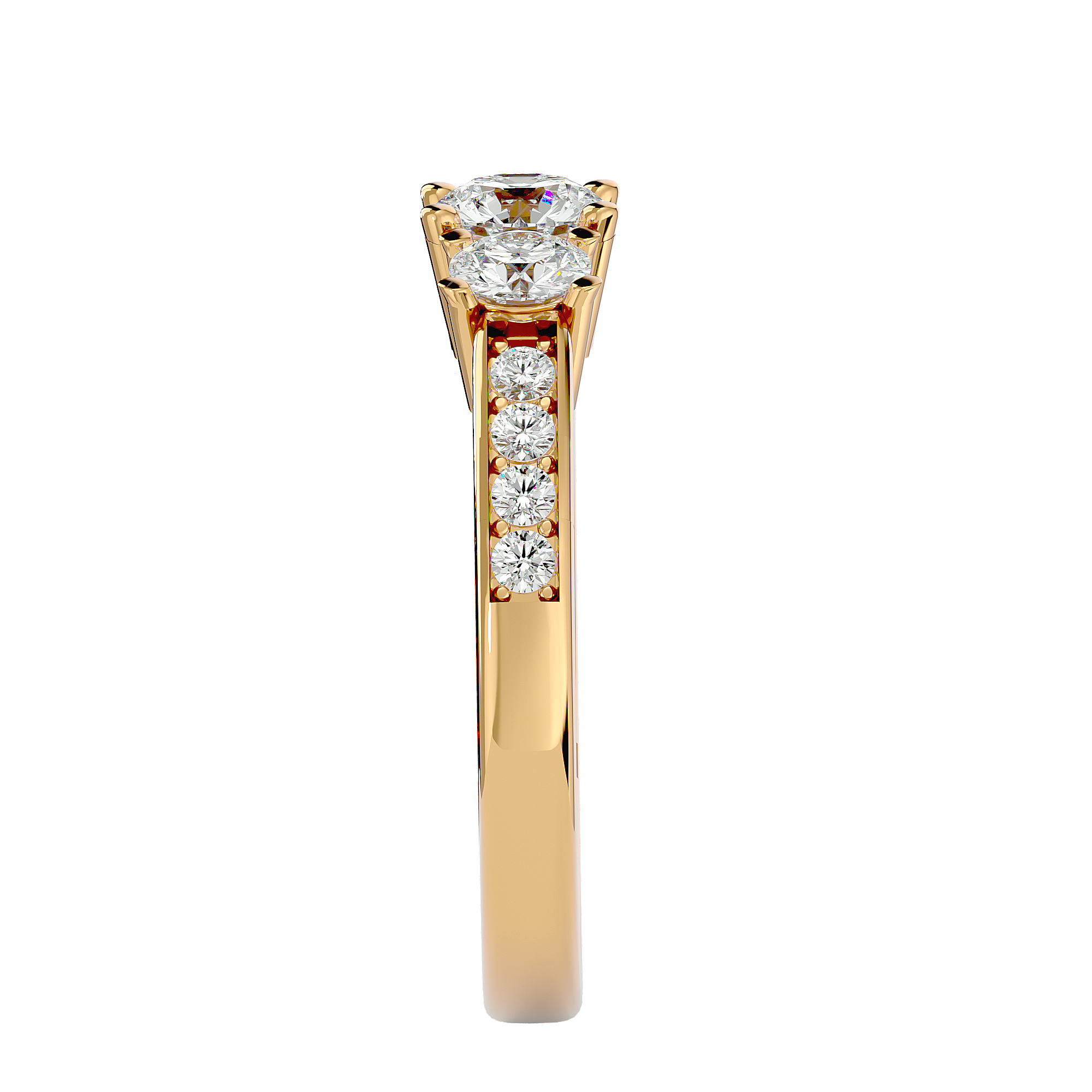 1 1/4 ctw Round Three Stone Lab Grown Diamond Ring