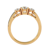 1 1/4 ctw Round Three Stone Lab Grown Diamond Ring
