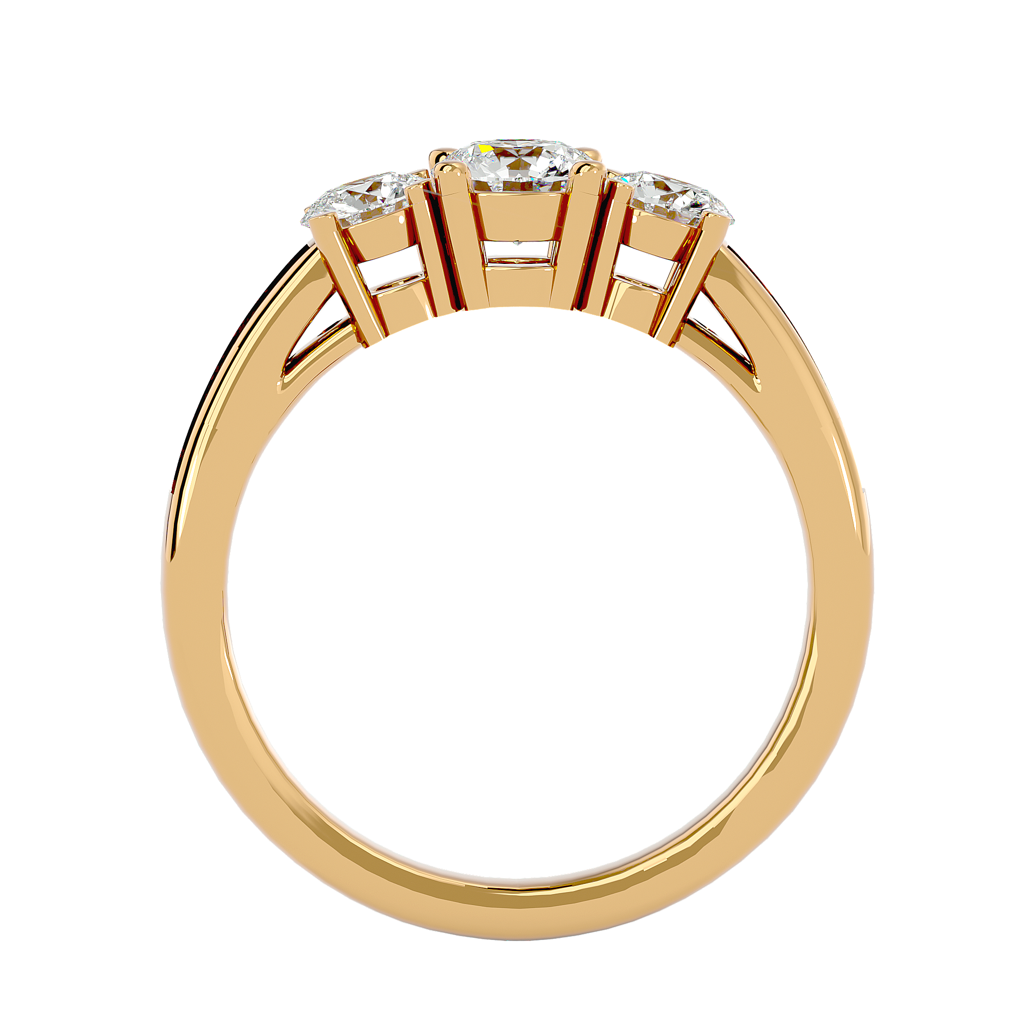 1 1/4 ctw Round Three Stone Lab Grown Diamond Ring