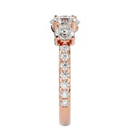 2 1/2 ctw Round Three Stone Lab Grown Diamond Ring