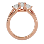 1 1/2 ctw Round Three Stone Lab Grown Diamond Ring
