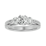 1 1/2 ctw Round Three Stone Lab Grown Diamond Ring