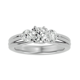 1 1/2 ctw Round Three Stone Lab Grown Diamond Ring