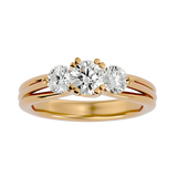 1 1/2 ctw Round Three Stone Lab Grown Diamond Ring