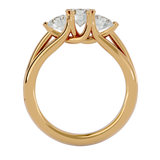 1 1/2 ctw Round Three Stone Lab Grown Diamond Ring