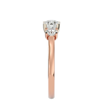 1 ctw Round Three Stone Lab Grown Diamond Ring