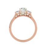 1 ctw Round Three Stone Lab Grown Diamond Ring