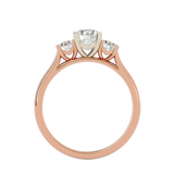 1 ctw Round Three Stone Lab Grown Diamond Ring