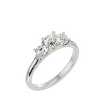 1 ctw Round Three Stone Lab Grown Diamond Ring