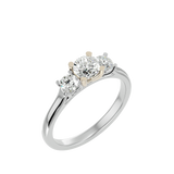 1 ctw Round Three Stone Lab Grown Diamond Ring
