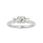 1 ctw Round Three Stone Lab Grown Diamond Ring
