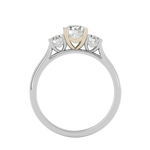 1 ctw Round Three Stone Lab Grown Diamond Ring