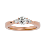 1 ctw Round Three Stone Lab Grown Diamond Ring
