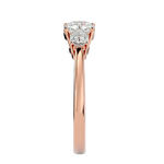 1 3/4 ctw Round Three Stone Lab Grown Diamond Ring