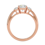1 3/4 ctw Round Three Stone Lab Grown Diamond Ring