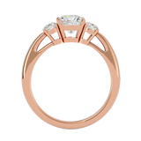1 3/4 ctw Round Three Stone Lab Grown Diamond Ring