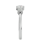 1 3/4 ctw Round Three Stone Lab Grown Diamond Ring
