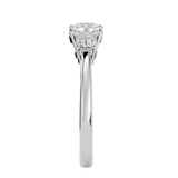 1 3/4 ctw Round Three Stone Lab Grown Diamond Ring