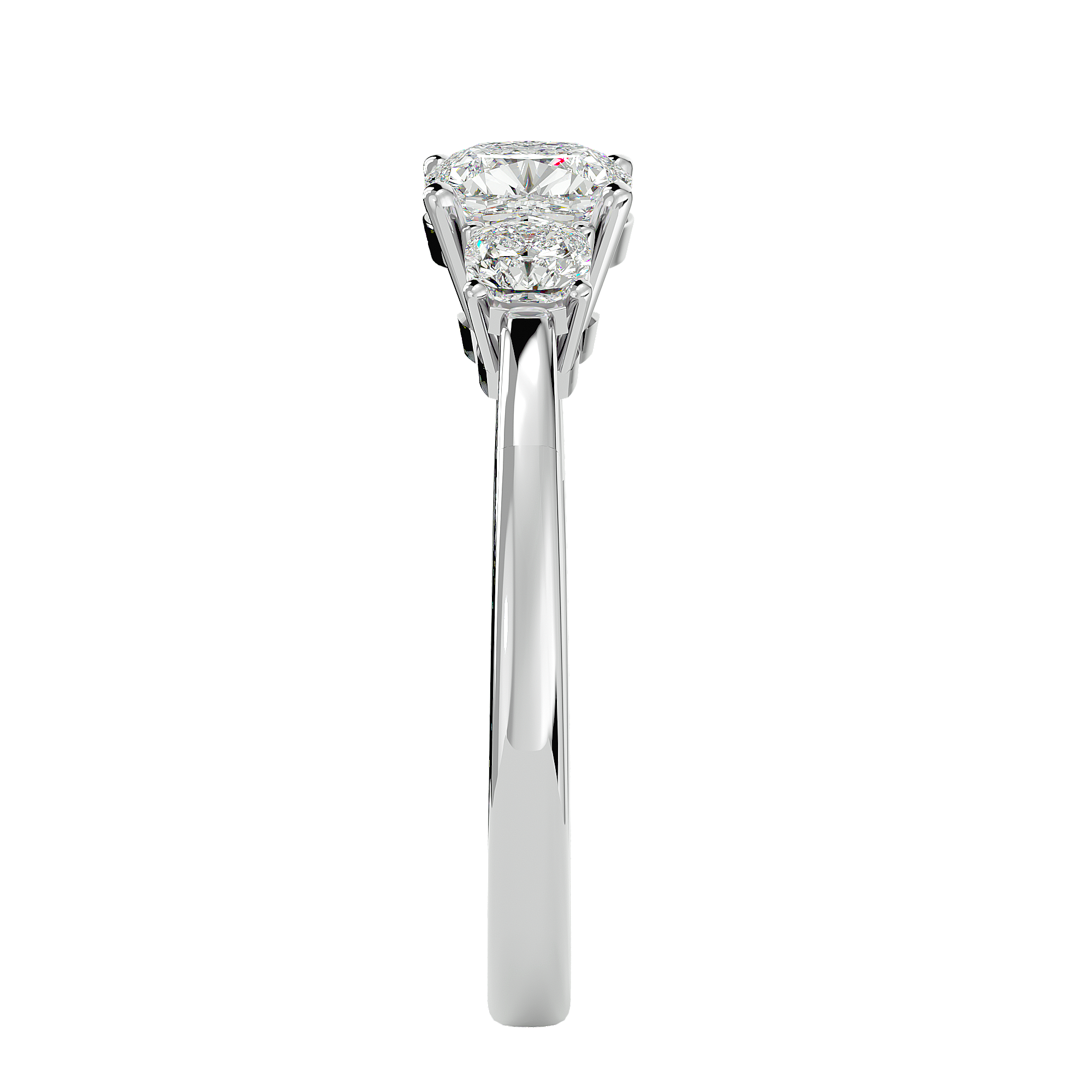 1 3/4 ctw Round Three Stone Lab Grown Diamond Ring