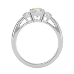 1 3/4 ctw Round Three Stone Lab Grown Diamond Ring