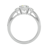 1 3/4 ctw Round Three Stone Lab Grown Diamond Ring