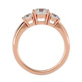 1 3/4 ctw Cushion-Cut Three Stone Lab Grown Diamond Ring