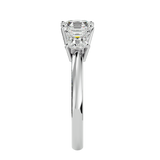1 3/4 ctw Cushion-Cut Three Stone Lab Grown Diamond Ring