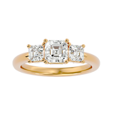 1 3/4 ctw Cushion-Cut Three Stone Lab Grown Diamond Ring