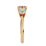 1 3/4 ctw Cushion-Cut Three Stone Lab Grown Diamond Ring