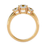 1 3/4 ctw Cushion-Cut Three Stone Lab Grown Diamond Ring