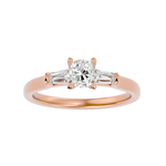 1 ctw Round Three Stone Lab Grown Diamond Ring