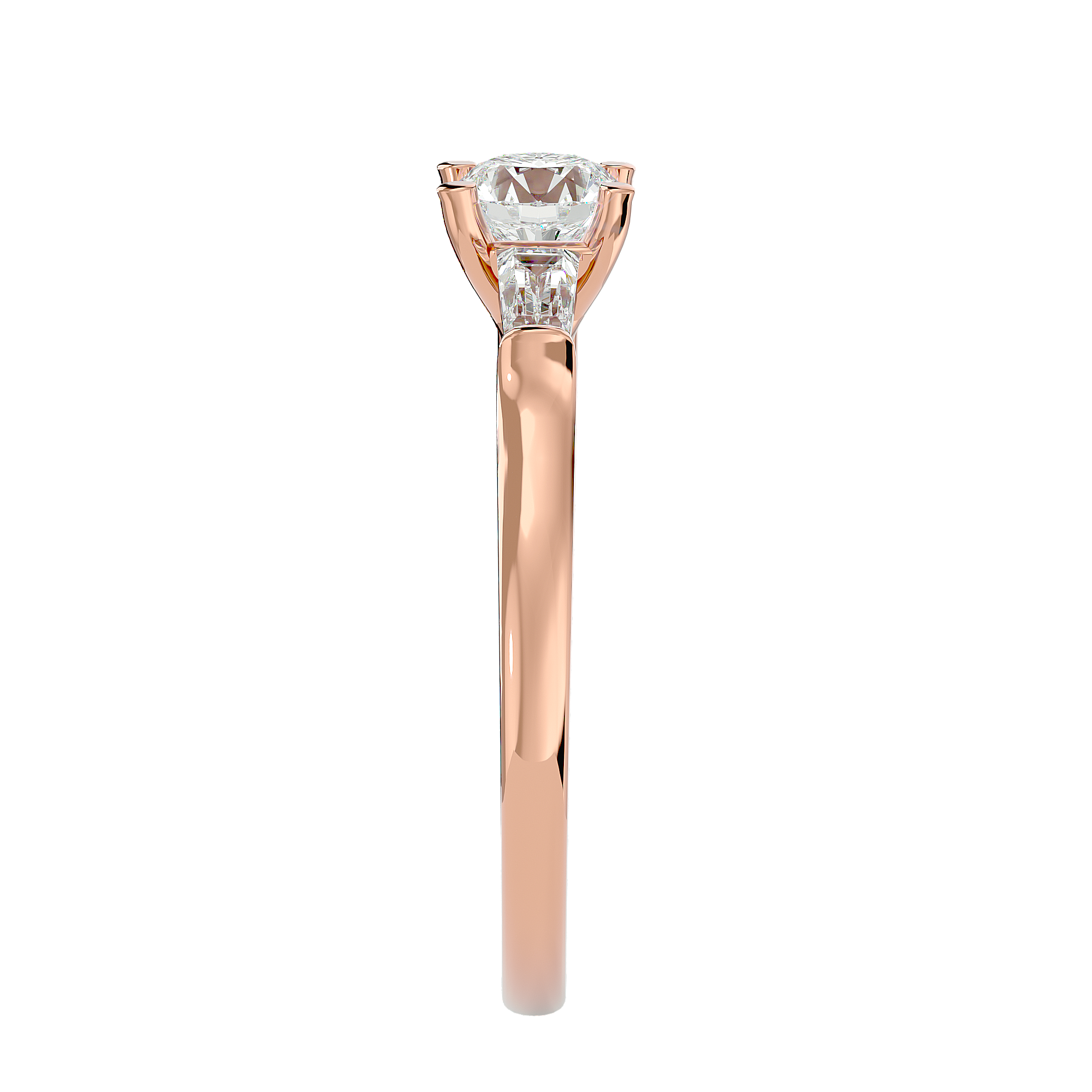 1 ctw Round Three Stone Lab Grown Diamond Ring