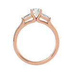 1 ctw Round Three Stone Lab Grown Diamond Ring