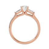 1 ctw Round Three Stone Lab Grown Diamond Ring