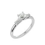 1 ctw Round Three Stone Lab Grown Diamond Ring