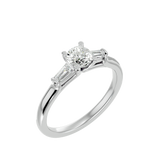 1 ctw Round Three Stone Lab Grown Diamond Ring
