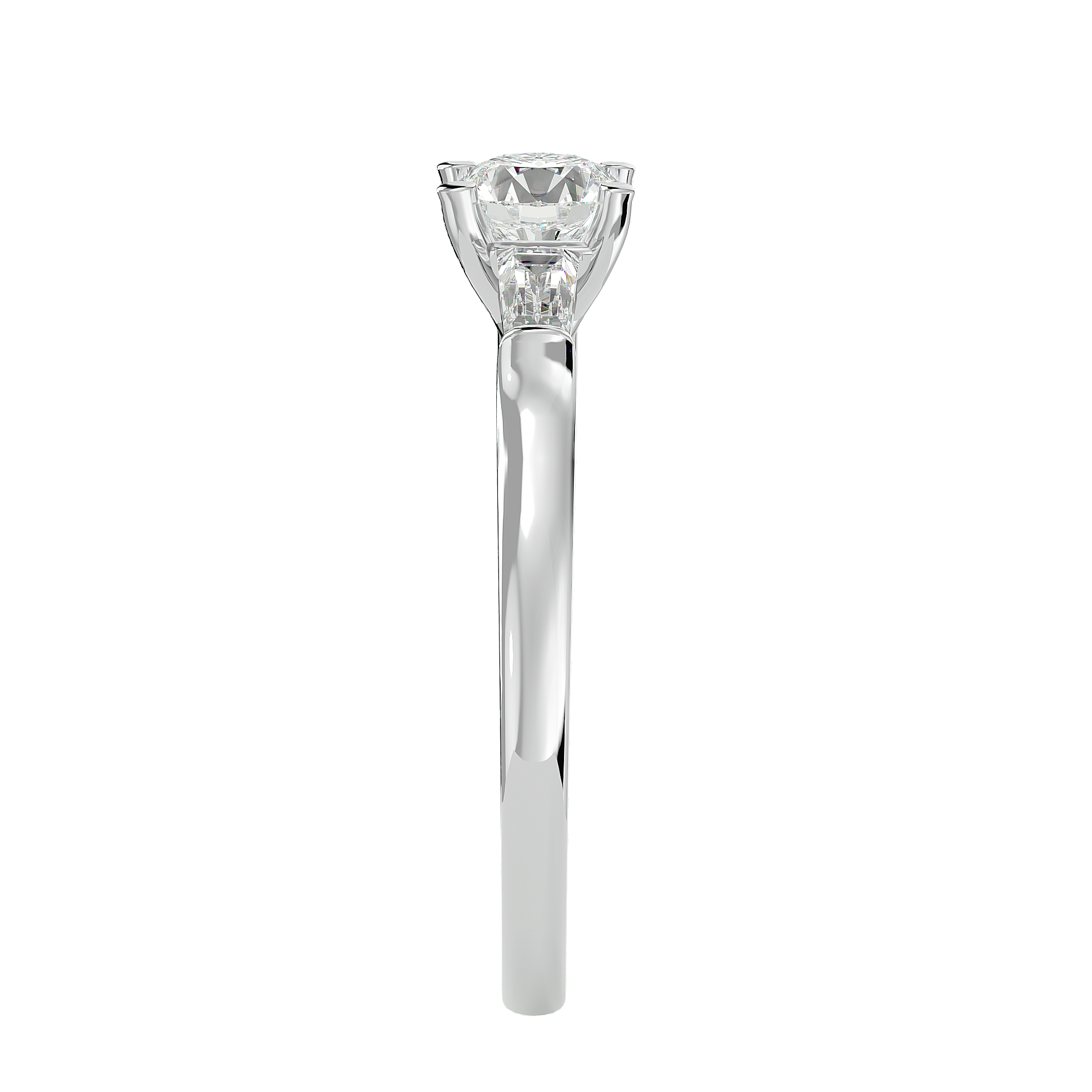 1 ctw Round Three Stone Lab Grown Diamond Ring