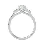 1 ctw Round Three Stone Lab Grown Diamond Ring